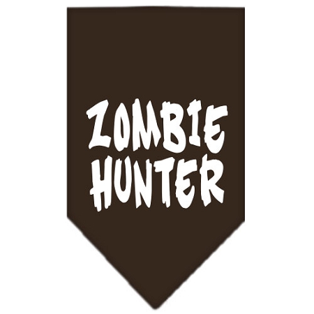 Zombie Hunter Screen Print Bandana Cocoa Large